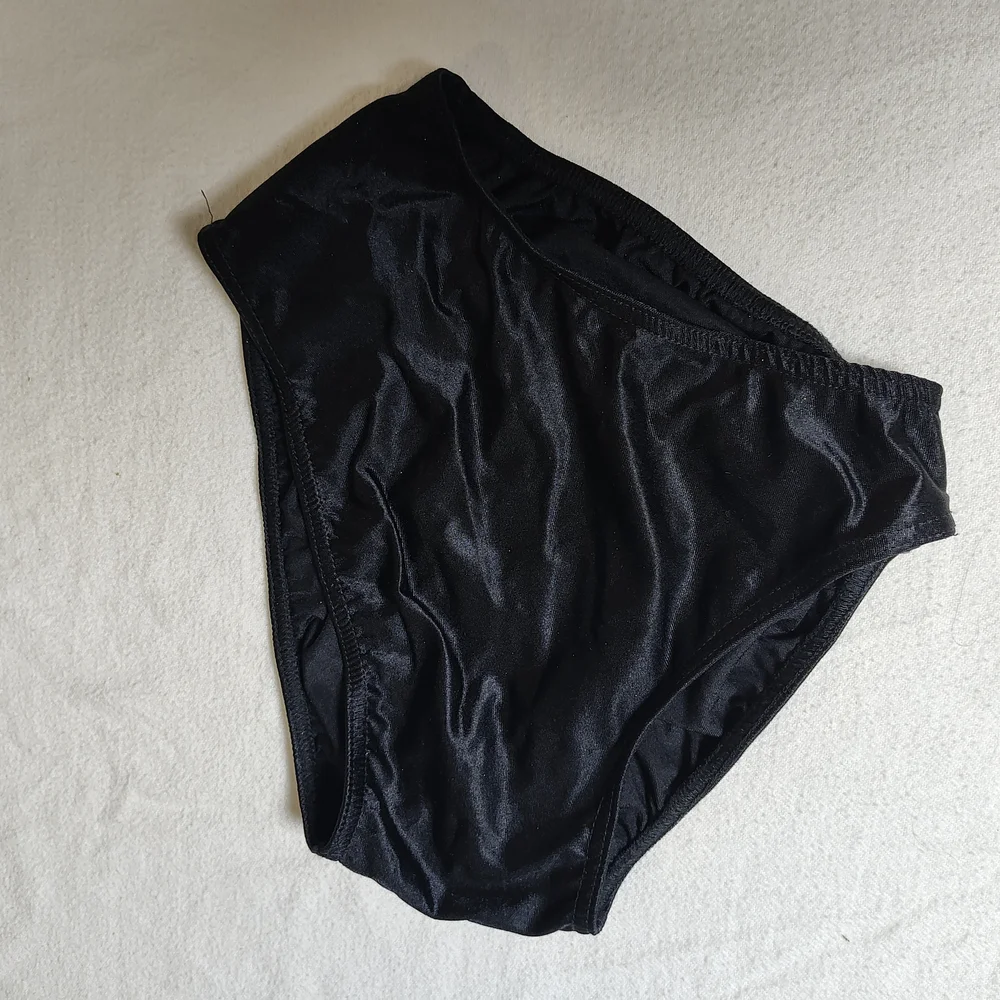 Kids' Black and Orange Shimmer Dance Costume